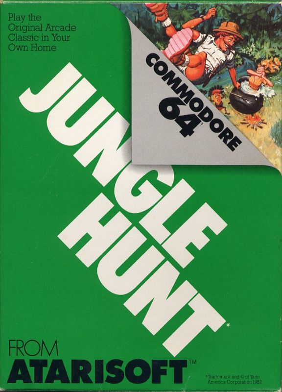 Jungle Hunt box art for Commodore 64